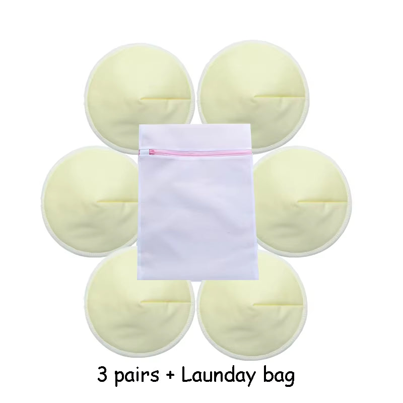 Organic Washable Breast Pad Breastfeeding Nipple Pad for Maternity Reusable Nipple Covers for Breast Feeding Nursing Pads