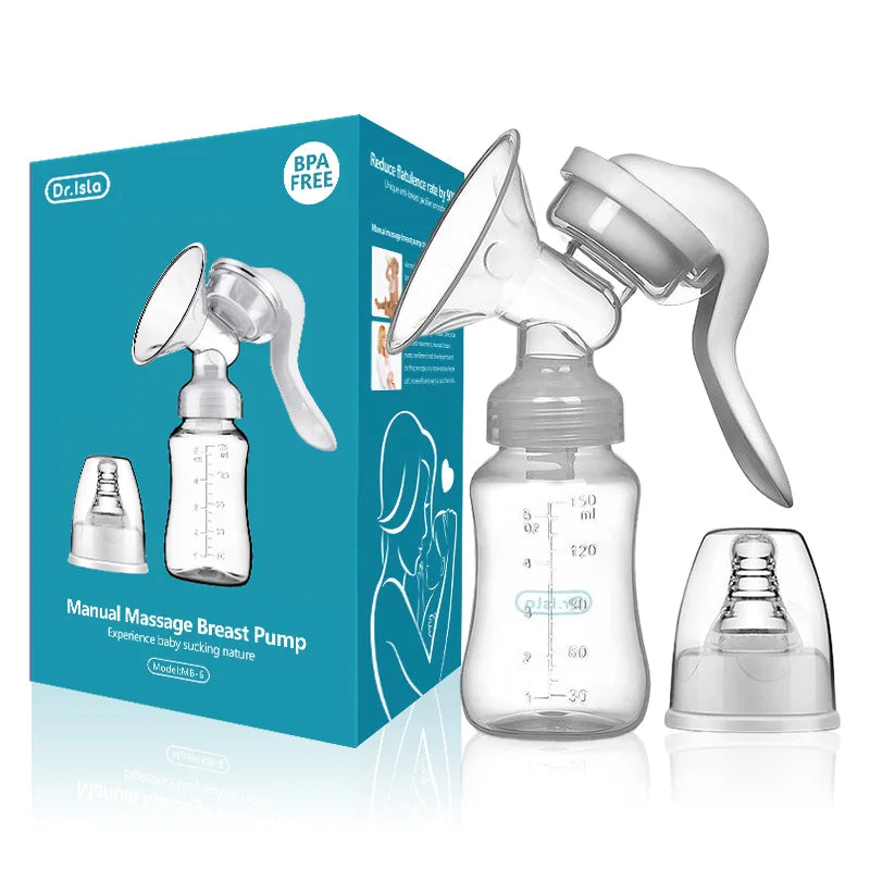 Breast Pump Baby Nipple Manual Suction Milk Pump Feeding Breasts Pumps Milk Bottle Sucking Postpartum Supplies BPA Free