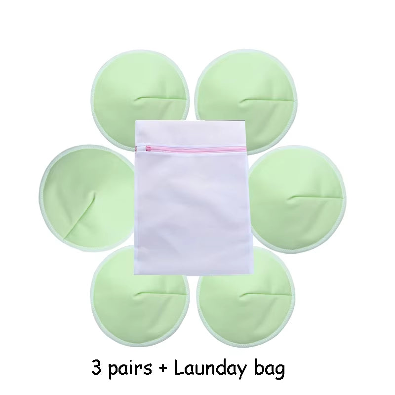 Organic Washable Breast Pad Breastfeeding Nipple Pad for Maternity Reusable Nipple Covers for Breast Feeding Nursing Pads