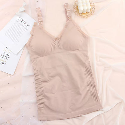 Summer Breast Feeding Tanks Strap Nursing Tank Breastfeeding Pregnant Women Vest Top Breathable Nursing Tops Maternity Clothes