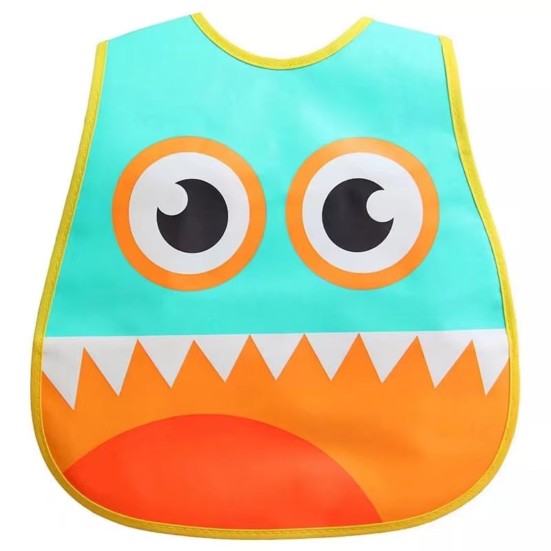 Cartoon Baby Bibs Waterproof Newborn Bandanas Feeding Baby Burp Cloths Girls Boys Saliva Towel Print Apron