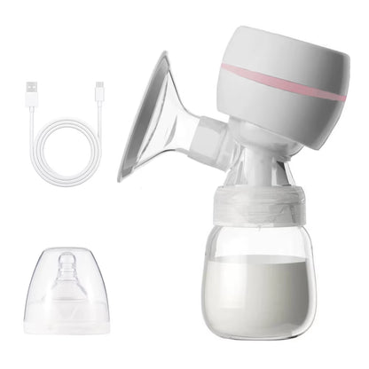 Electric Breast Pump Breast Pump with LED Screen Milk Puller for Breastfeeding Low Noise with 180Ml Milk Bottle Bpa-Free