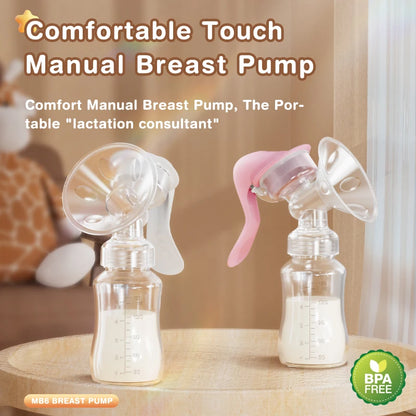 Breast Pump Baby Nipple Manual Suction Milk Pump Feeding Breasts Pumps Milk Bottle Sucking Postpartum Supplies BPA Free