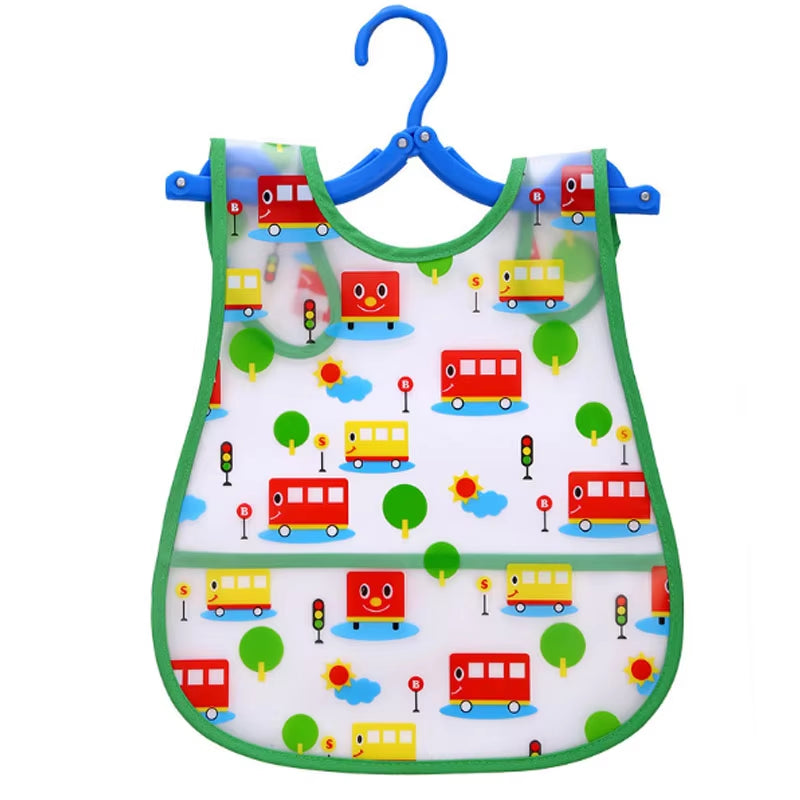 Cartoon Baby Bibs Waterproof Newborn Bandanas Feeding Baby Burp Cloths Girls Boys Saliva Towel Print Apron