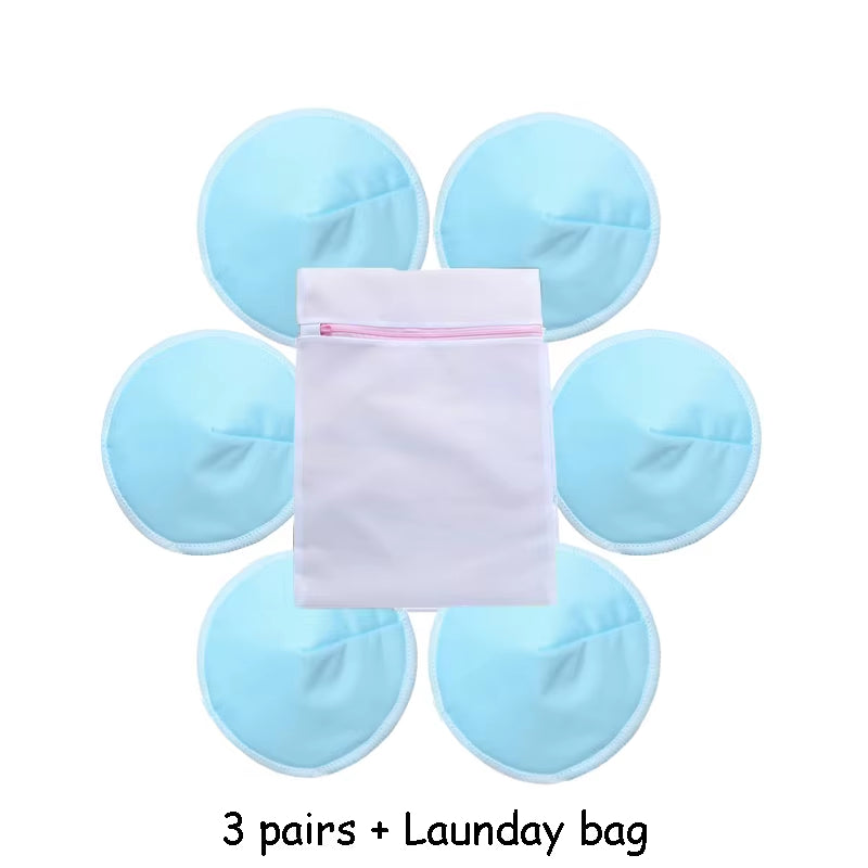 Organic Washable Breast Pad Breastfeeding Nipple Pad for Maternity Reusable Nipple Covers for Breast Feeding Nursing Pads