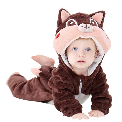 Toddler Green Dinosaur Bodysuit Anime Unicorn Play Pajamas Halloween Animal Role Play Baby Flannel Lion Costume Warm Pajamas