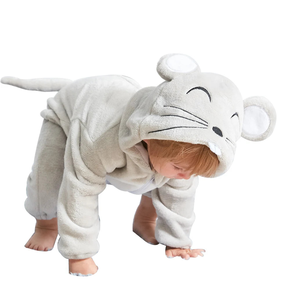 Toddler Green Dinosaur Bodysuit Anime Unicorn Play Pajamas Halloween Animal Role Play Baby Flannel Lion Costume Warm Pajamas