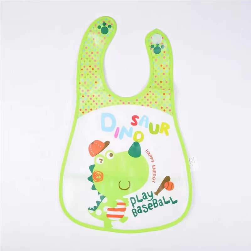 Cartoon Baby Bibs Waterproof Newborn Bandanas Feeding Baby Burp Cloths Girls Boys Saliva Towel Print Apron