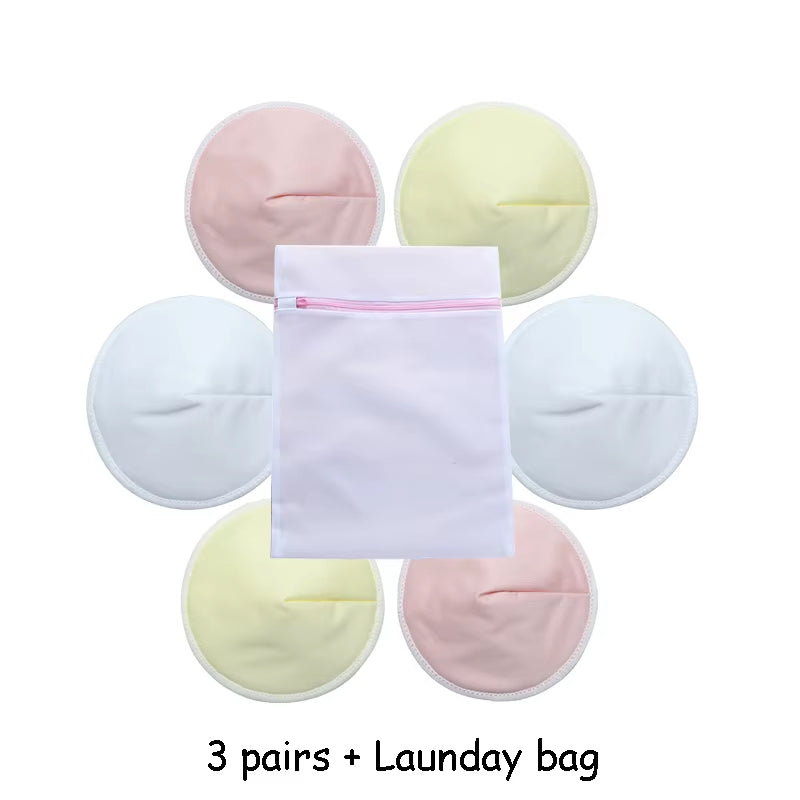 Organic Washable Breast Pad Breastfeeding Nipple Pad for Maternity Reusable Nipple Covers for Breast Feeding Nursing Pads