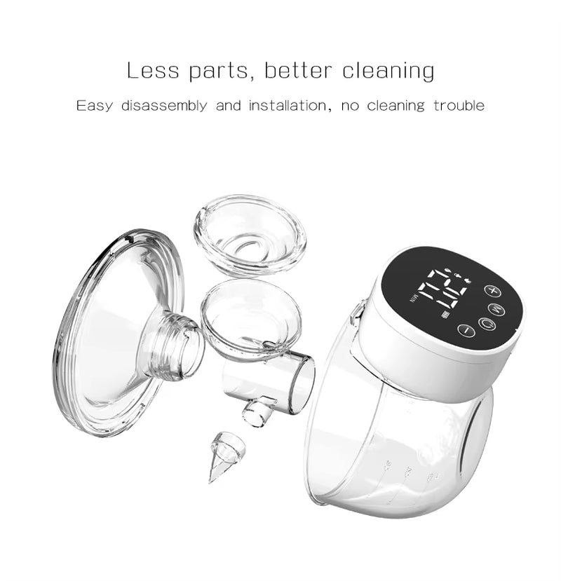 Electric Wearable Breast Pump Handsfree BPA Free Low Noise Efficient Emptying Breast Breastfeeding Portable Breast Milk Exactor