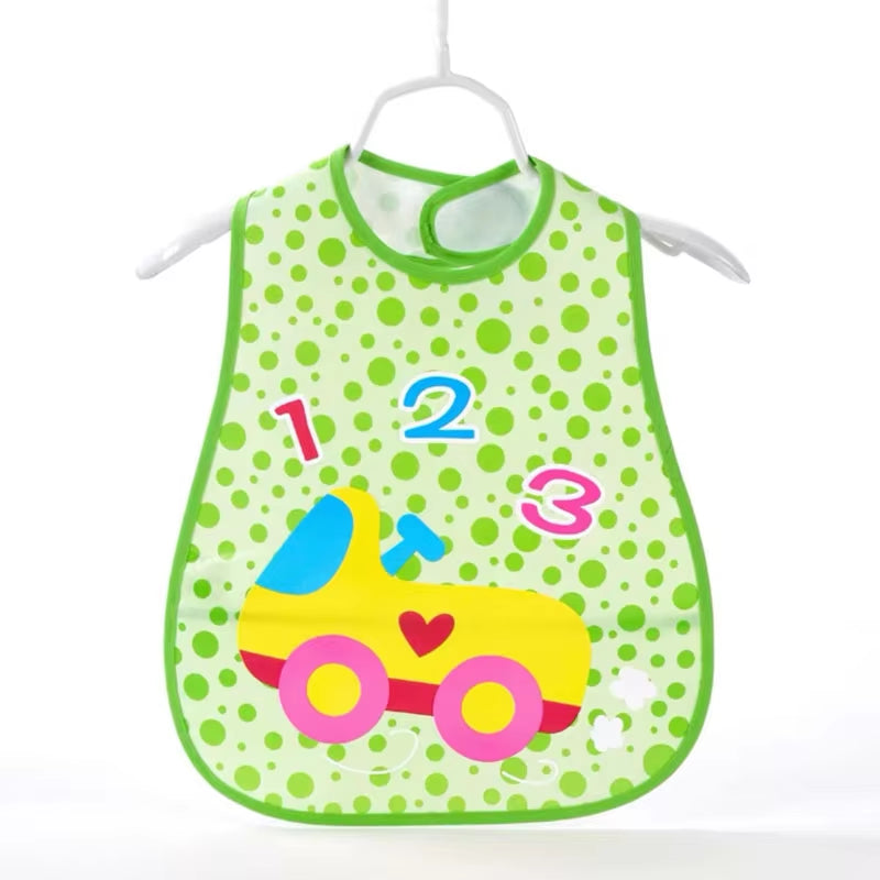 Cartoon Baby Bibs Waterproof Newborn Bandanas Feeding Baby Burp Cloths Girls Boys Saliva Towel Print Apron