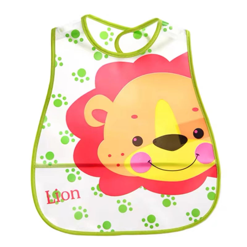 Cartoon Baby Bibs Waterproof Newborn Bandanas Feeding Baby Burp Cloths Girls Boys Saliva Towel Print Apron