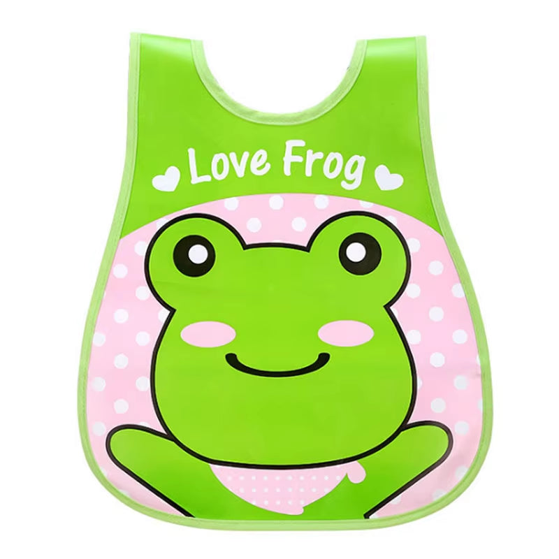 Cartoon Baby Bibs Waterproof Newborn Bandanas Feeding Baby Burp Cloths Girls Boys Saliva Towel Print Apron